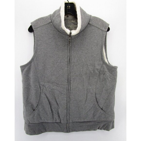 LL Bean Jacket Large Vest Coat Windbreaker Fleece Lined Outdoor * - Picture 1 of 12